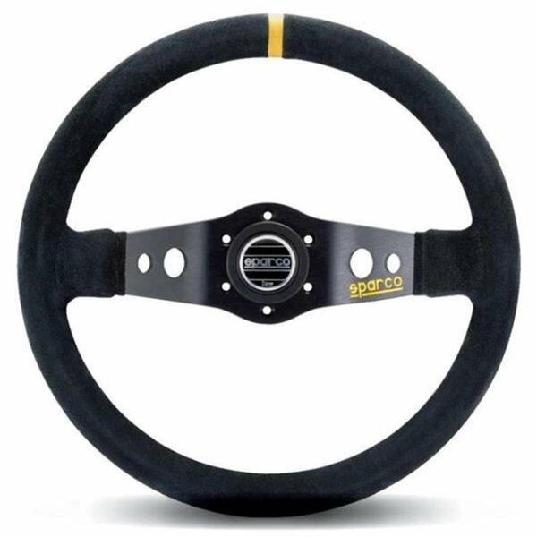 Sparco 215 mm Suede Steering Wheel, Black 015R215CSN